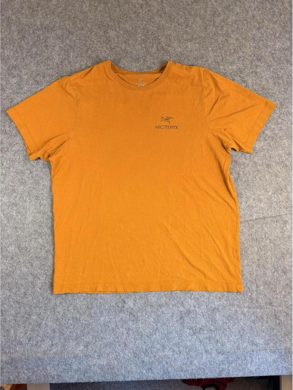 Arcteryx Shirt Mens Medium Orange Cormac Crew Hiking Hiker Outdoors Hike